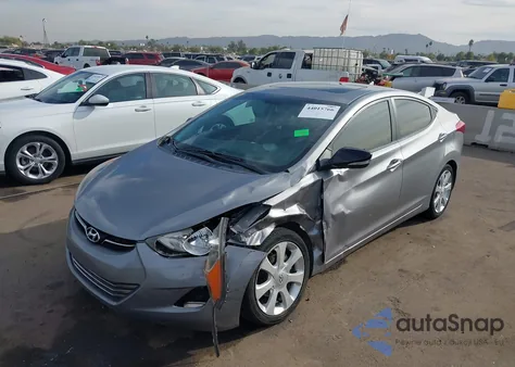 2011 Hyundai Elantra Limited (Ulsan Plant) from USA, damaged, VIN KMHDH4AE0BU096831
